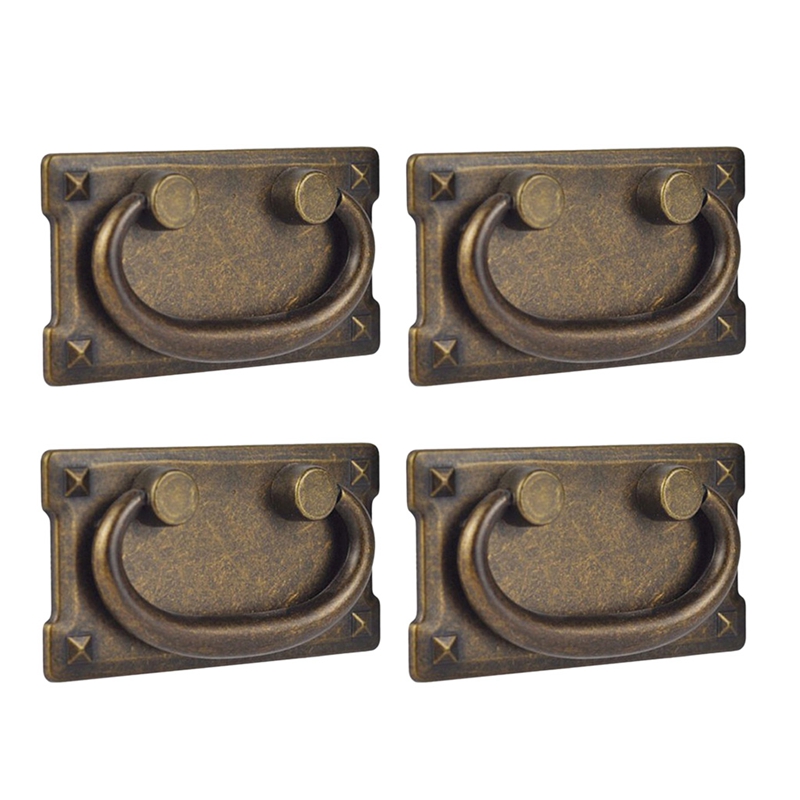 Furniture Home Hardware - 4 adet Vintage antik bronz yüzük