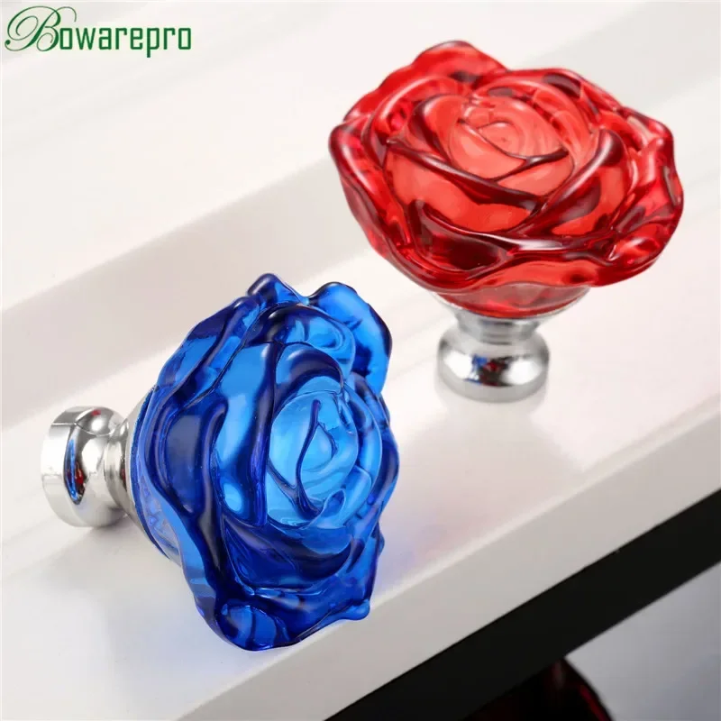 Furniture Home Hardware - Bowarepro 50 MM Kristal Gül Cam