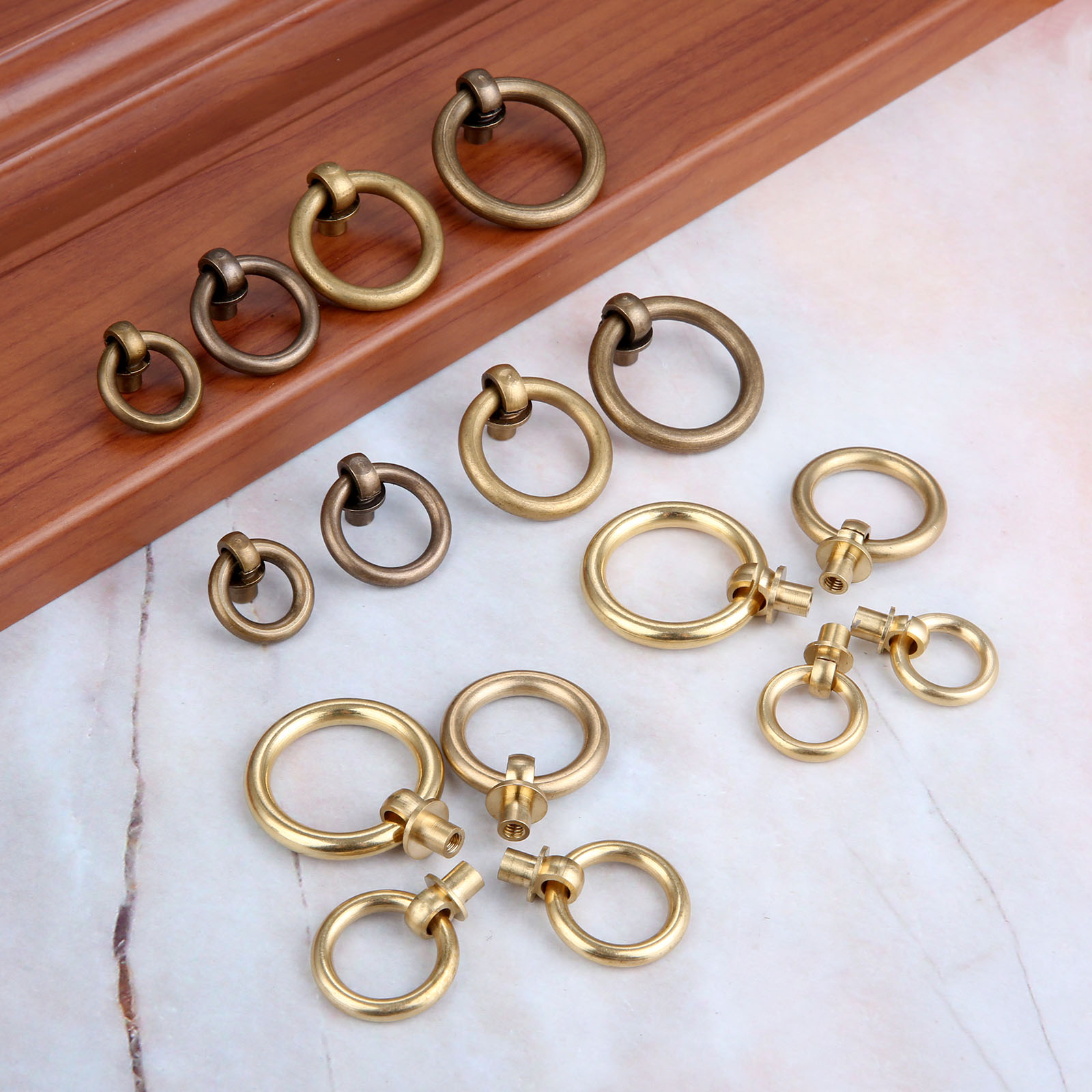 Vintage Furniture Hardware Pulls - 2 adet antika çekmece dolap kapı