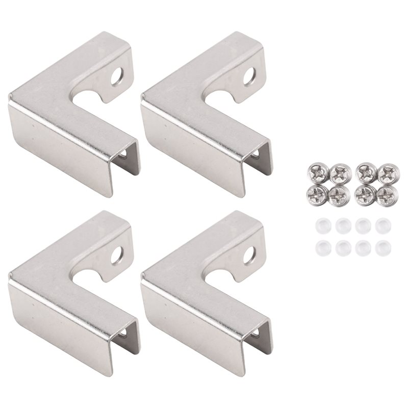 Furniture Hardware Types - ABUI-4 Adet L Tipi Cam Sabitleme