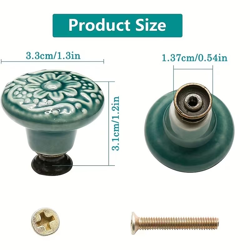 12 adet Seramik Dolap Topuzlar - Furniture Home Hardware incelemesi ve fiyatı