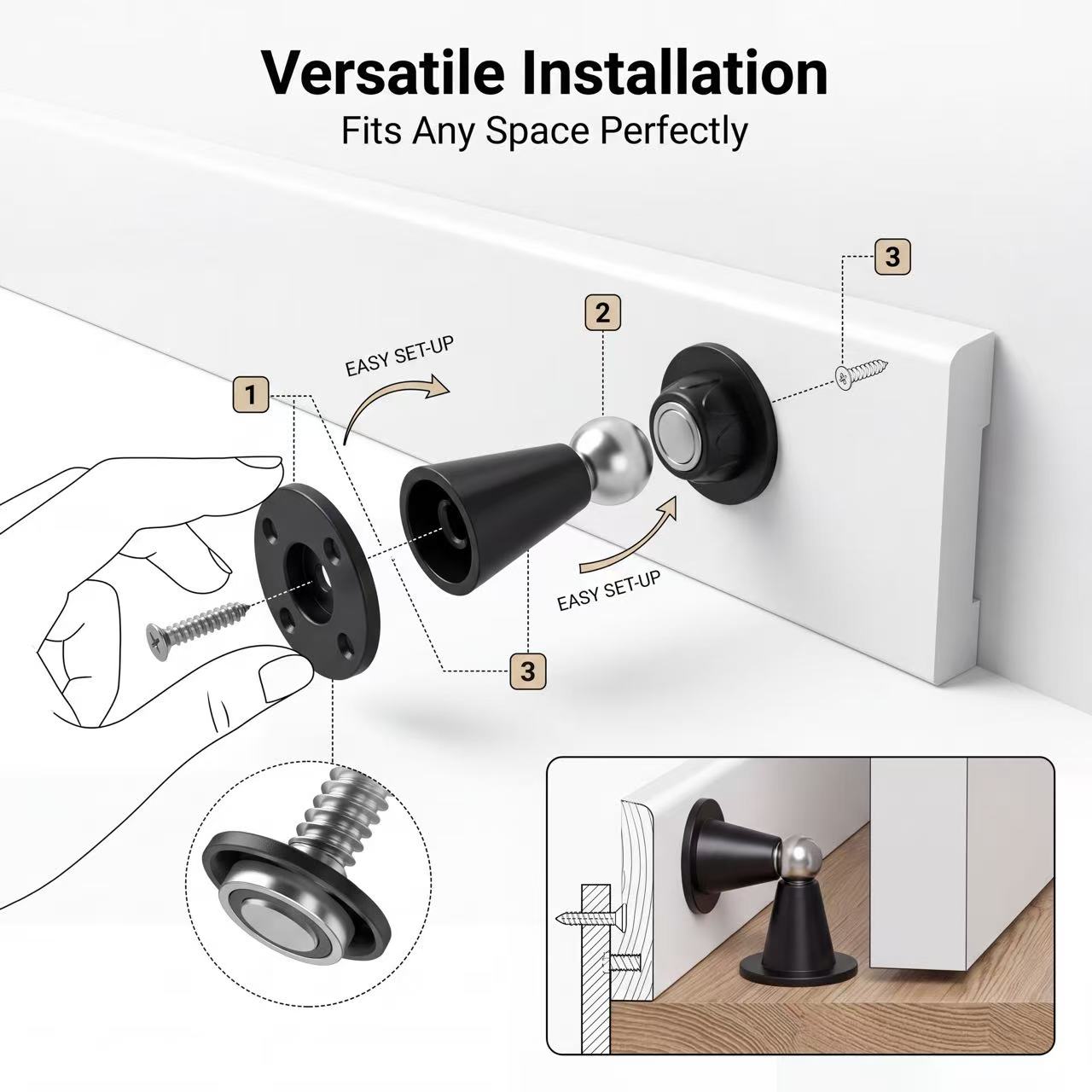 Ev Kullanımı İçin Deliksiz Man - Magnetic Catch Door incelemesi ve fiyatı