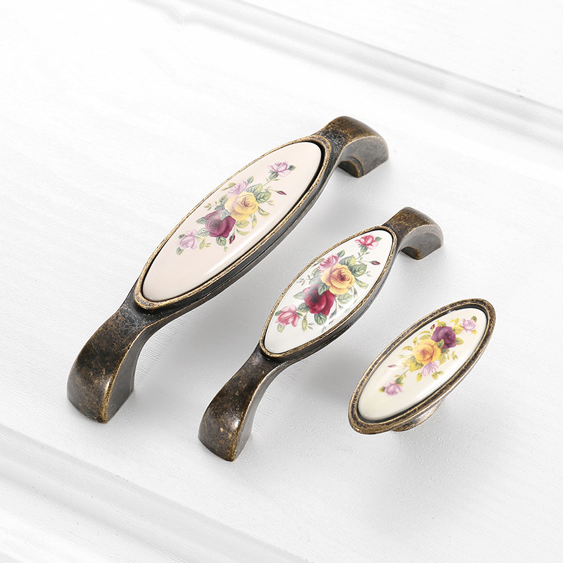 Vintage seramik saplı dolap çe - Vintage Furniture Hardware Pulls incelemesi ve fiyatı