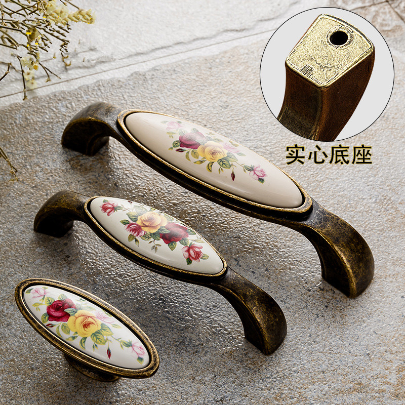 Vintage seramik saplı dolap çe - Vintage Furniture Hardware Pulls incelemesi ve fiyatı