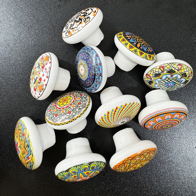 Bohemian Seramik Tek Delikli D - Vintage Furniture Hardware Pulls incelemesi ve fiyatı