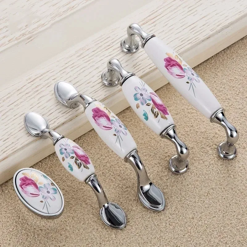 Lale Seramik Kapı Kolu Gümüş Ç - Vintage Furniture Hardware Pulls incelemesi ve fiyatı