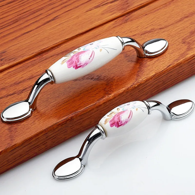 Lale Seramik Kapı Kolu Gümüş Ç - Vintage Furniture Hardware Pulls incelemesi ve fiyatı