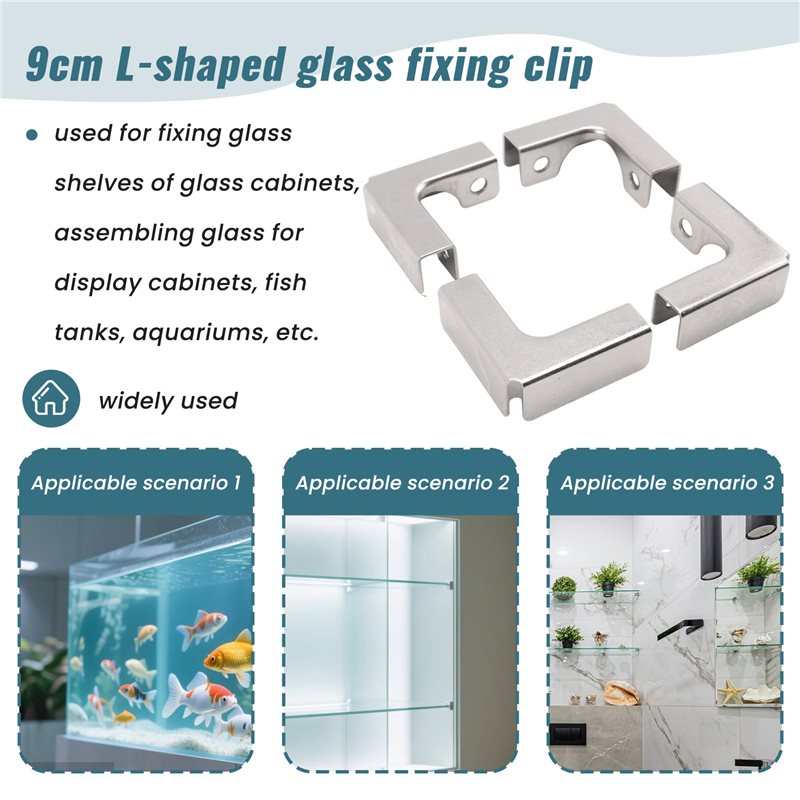 ABUI-4 Adet L Tipi Cam Sabitle - Furniture Hardware Types incelemesi ve fiyatı